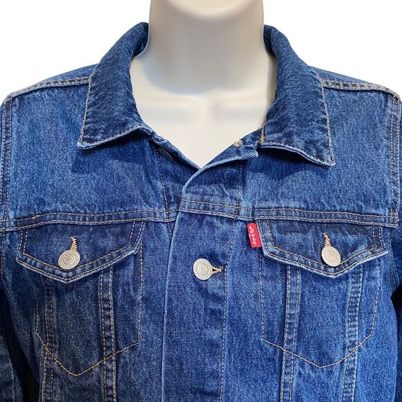 Levi’s Denim Trucker Jacket Youth Blue Size M (10-12 Years) Unisex - Picture 3 of 7